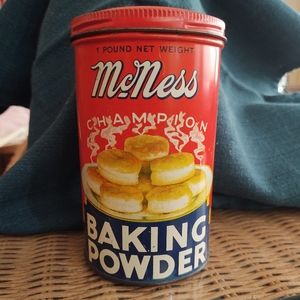 Vintage McNess Baking Powder Tin